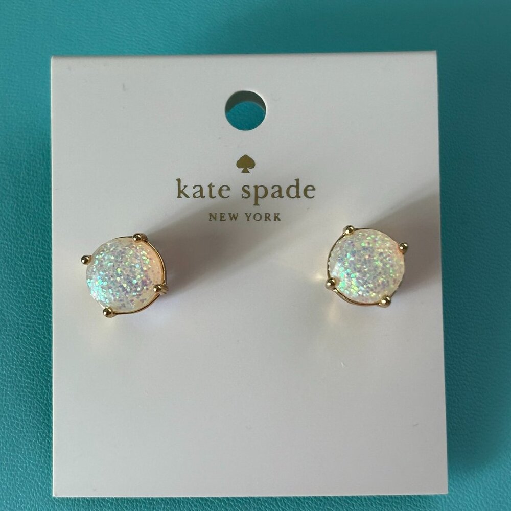 kate spade Opal Glitter Stud Earrings
